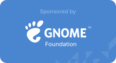Sponsored by the GNOME Foundation badge
